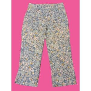 Lilly Pulitzer Vintage Blue Monkey Pants Size 4